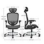 Staples Hyken Ergonomic Mesh Swivel Task Chair, Black (UN59460)~#|#~CE05045D-1F3B-4882-97D9D351F3AAC18E_sc7