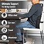 Mind Reader Memory Foam Ergonomic Lower Back Cushion Office Chair Support, Black (BACKFOAM-BLK)~#|#~CE0A7F97-7418-4BDD-890B6BBB59F944C1_sc7
