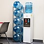 Mind Reader 5-Shelf Metal Mobile Water Jug Stand Holder, Silver (5TJUG-SIL)~#|#~CE14EEC6-2A2C-4822-8E8738224BD41469_sc7