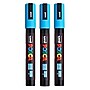 POSCA PC-5M Water Based Paint Marker, Reversible Medium Tip, Light Blue, 3/Pack (UBCPC5MLBLUE-3)~#|#~CE1BD742-961B-484B-81BFF1369FF34CD1_sc7
