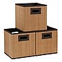 Household Essentials Medium Wicker Storage Cube, 11" x 10.5"x 10.5", 21 Qt., Natural, 3/Pack (ML-7080)~#|#~CE2634C9-79D1-47E8-9729D60B5B19D4D3_sc7