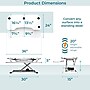 VersaDesk PowerPro 36"W Electric Adjustable Standing Desk Converter, White (SP7643624-00-05)~#|#~CE2B8267-4475-4FFD-A8C410C5532184E2_sc7