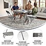 Flash Furniture HERCULES Series Plastic Banquet/Reception Chair, Gray, 2/Pack (2LEL3GREY)~#|#~CE47B125-4347-4043-8AE118DE7022DD1D_sc7