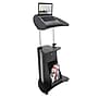 Techni Mobili 22"W Manual Adjustable Standing Laptop Cart, Black (RTA-B005-BK46)~#|#~CE540BDE-FD60-4EB9-AC9ADE44D49C4887_sc7
