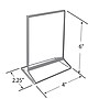 Azar 4" x 6" Acrylic Double-Sided Sign Holder, Gold, 10/Pack (152792-GLD-10PK)~#|#~CE583770-578C-46E9-B35F9F11533996A1_sc7