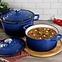 Elama Cast Iron 2.7 Qt Dutch Oven, Dark Blue (935124513M)~#|#~CE5B829E-87D8-4B17-A18662D23C7B71A1_sc7