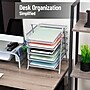 Mind Reader 5-Tier Stackable Paper Desk Tray Organizer, Metal, Silver (5TPAPER-SIL)~#|#~CE5D0C4D-13F4-4DE3-9416EE24890F6288_sc7