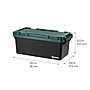 Remington Heavy Duty 60 Qt. Storage Bin with Latching Lid, Plastic, Black, 2/Pack (500334)~#|#~CE6F4E0C-5F48-49A2-BE7906C7A667E35F_sc7