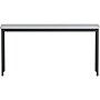 Lorell 60" W x 18" D Utility Table, Melamine, Gray/Black (LLR60754)~#|#~CEADABD3-32B6-404E-B161AB51B7613D30_sc7