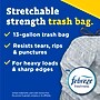 Glad 13 Gallon Drawstring Kitchen Trash Bag, Fresh Clean Scent, Gray, 110 Total Bags (22656)~#|#~CEC0A461-2D62-4B34-95CC38A3AFDD9C05_sc7