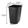 Coastwide Professional™ Indoor Trash Can Without Lid, Black Soft Molded Plastic, 3.5 Gallon (CW56428)~#|#~CEDF2F48-AC98-435D-8D36D869B941989E_sc7