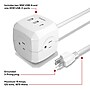 Staples TECH 5' Extension Cord, 3-Outlet, 14 AWG, White (ST62348)~#|#~CEF637E0-3897-47D4-A6B90A9020622CD4_sc7