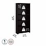 Bush Furniture Cabot 66"H 5-Shelf Bookcase with Adjustable Shelves, Espresso Oak (WC31866)~#|#~CF05B98F-CA62-4DCF-ADEEFCBB5BCDBECA_sc7