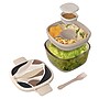 bentgo All-in-One Salad Container, 5-Compartment, Inky Abstract Neutral, 61 oz. (BGLSLPT-IANU)~#|#~CF15ED9D-3265-42CF-B304CB25FCC2A88D_sc7