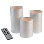 Lavish Home Flameless LED Candles, Silver, 3/Set (80-FC1003)~#|#~CF224F55-AA24-4432-BF6E244A7C8B6B47_sc7