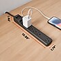 Staples TECH 6-Outlet Surge Protector, 6', 1800 Joules, Black (ST62779)~#|#~CF2B6AD6-0EFE-45B6-B455ABC15EF70B72_sc7