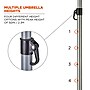 SHAX 6199 Work Umbrella and Stand Kit, Lightweight, (12966)~#|#~CF32F6CB-0001-4566-A56C119B9DA3DC06_sc7