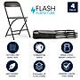 Flash Furniture HERCULES Plastic Folding Chair, Black, 4/Pack (4LEL3BLACK)~#|#~CF335F2C-C9E5-4379-B3C588A22BCDACB6_sc7