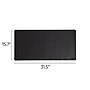 Smead Medium Vegan Leather Anti-Slip Desk Pad, 31.5" x 15.7", Charcoal (64833)~#|#~CF3737C3-00F7-43AC-A56E8369C95D1D0C_sc7