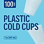 Perk Plastic Cold Cups, 7 oz Clear, Disposable Cups for Water/Juice, Office & Events, 100/Pack~#|#~CF852C0D-BC7D-427A-BF4C87E14ECB5F84_sc7