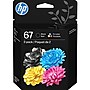 HP 67 Black/Tri-Color Standard Yield Ink Cartridge, 2/Pack (3YP29AN#140)~#|#~CF99AEBD-C3DF-496B-9FBD59FCA991C878_sc7