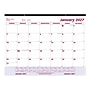 2027 Brownline Classic 22" x 17" Monthly Desk Pad Calendar, White/Burgundy (C1731V-27)~#|#~CFA99C33-9724-49E3-85EDFB6A9E305EC0_sc7