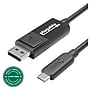 Plugable USB-C to DisplayPort Video Adapter, Male to Male, Black (USBC-DP)~#|#~CFBA52A3-560B-44DD-B73D09A2557322BD_sc7