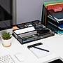 Mind Reader 6-Compartment Metal Drawer Organizer, Black, 2/Set (2DEER-BLK)~#|#~CFD05C65-D953-452F-AA9A107B0DF4A10B_sc7