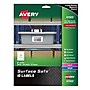 Avery Surface Safe Laser/Inkjet ID Labels, 2" x 3 1/2", White, 250 Labels/Pack (61503)~#|#~CFE2CEB1-4A6F-4BB9-85002C8F9DB9D21A_sc7
