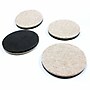 Lorell All-Floor Slider, Beige, 4/Pack (LLR42328)~#|#~CFE68F74-6299-4B17-BCC938FAD3E0050A_sc7