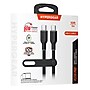 HyperGear Flexi Pro USB-C to USB-C Soft-Touch Silicone Fast Charge and Sync Cable, 10 ft., Black (15910)~#|#~CFE85908-270B-4503-8DFCFF589E59C98A_sc7