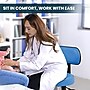 Viva Comfort Armless Vinyl Medical and Lab Stool with Lumbar Support, Blue (ADI910-03-BLU-MK)~#|#~CFFFF35B-0D41-4B71-94D9CB14EEA5B1FC_sc7