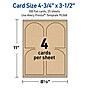 Avery Arched Integrated Cards, Matte Kraft Brown, 100/Pack (19479398966)~#|#~D0029ABB-3E47-4C3D-A9769FCCBC048E93_sc7