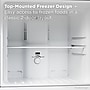 TCL 10.1 Cu. Ft. Double Door Refrigerator with Freezer, Energy Efficient, White (TRT10T4AW)~#|#~D020072E-DB67-4217-A9A7AD258D8C338A_sc7
