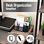 Mind Reader 5-Compartment Metal Desk Organizer, Black (MOSORG-BLK)~#|#~D020D9D5-BE02-4276-B8491FEEDFD23F29_sc7
