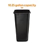 Coastwide Professional Indoor Trash Can Without Lid, Black Soft Molded Plastic, 10.25 Gallon~#|#~D0320875-6186-4AD5-B2B386222B38E928_sc7