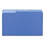 Universal File Folder, 3 Tab, Legal Size, Blue, 100/Box (UNV10521)~#|#~D05846E9-5712-4C36-A09394BB8B5EFF03_sc7