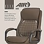 Elle Decor Rivendell AIR Lumbar Ergonomic Faux Leather Swivel Executive Chair, Mocha Brown (60124-MBRN)~#|#~D0595023-FCED-469F-AAB2D92B86CAC791_sc7