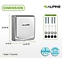 Alpine Industries Willow Commercial High Speed 110V Automatic Electric Hand Dryer, Chrome (405-10-CHR)~#|#~D05B58B4-F006-40B8-89F7A7596878F5E1_sc7