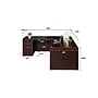 Boss Office Products 71"W L-Shaped Executive Corner Desk with Box/Box/File Storage Pedestal, Mahogany (GROUPA10-M)~#|#~D0697283-7F26-4B57-BFEBE798E69FF73A_sc7