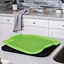 Better Houseware 2-Piece Silicone Drying Mat, Black/Green (BTH3420G)~#|#~D072D3E3-F79A-456B-A81492978BE0C30A_sc7