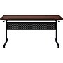 Lorell Shift 2.0 24"W x 60"D Foldable Training Room Table, Laminate, With Wheels, Mahogany/Black (LLR60760)~#|#~D079E3FE-42AD-46ED-AA449ACA3DA04A82_sc7