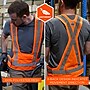 Ergodyne GloWear 8142BA High Visibility Safety Vest, ANSI Class O1, Orange, 4X/5X (27023)~#|#~D09E8CB6-DD81-4DD4-A17A5B369034739D_sc7