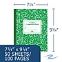 Roaring Spring Paper Products Composition Notebooks, 7.75" x 9.75", Wide Ruled, 50 Sheets, Green (ROA77920)~#|#~D0A3D91E-67BA-4B45-B5DABA1D6358996E_sc7
