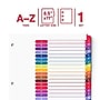 Staples Durable Paper A‑Z Alphabetical Dividers, 26‑Tabs, Multicolor~#|#~D0ABDBD0-7D8C-475C-8A109165521CBC76_sc7