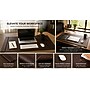 SUM Anti-Slip Faux leather Desk Pad with Side Rail, 34.5" x 24", Brown (OSCDPD001)~#|#~D0B11C6B-7298-4BB2-B552A691CA98BD06_sc7