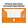 Staples 3-Hole Punched 4-Pocket Paper Folder, Orange (ST56210-CC)~#|#~D0B3E793-EE43-4883-A6617F84BFC4CDAD_sc7