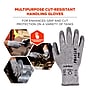 Ergodyne ProFlex 7030 PU Coated Cut-Resistant Gloves, ANSI A3, Gray, Medium, 1 Pair (10463)~#|#~D0CA2EFD-73E6-40EF-8587DEAB41360F8B_sc7