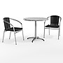 Flash Furniture Lila Indoor-Outdoor 31.5'' Round Table Set with 2 Rattan Chairs, Black (TLH32RD020BKCH2)~#|#~D0CCB0D0-C96C-4D50-89379DD40126259A_sc7