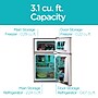 Black & Decker Adjustable Temperature Control Refrigerator w/Freezer, 3.1 Cu. Ft., Gray/Silver (BCRDK32V)~#|#~D0D7132C-C67E-41A3-AF1665C2E512447E_sc7